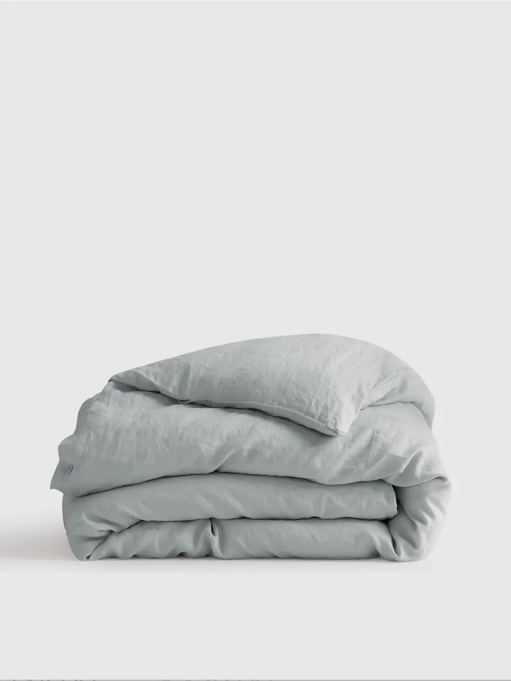 Quince Twin Linen Duvet Cover, Mist